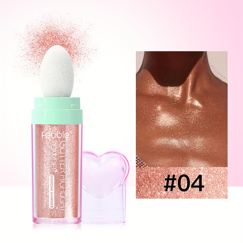 USHAS Europa y los Estados Unidos spot transfronterizo batida polvo de brillo alto brillo brillante todo el cuerpo maquillaje estereoscópico FBF032