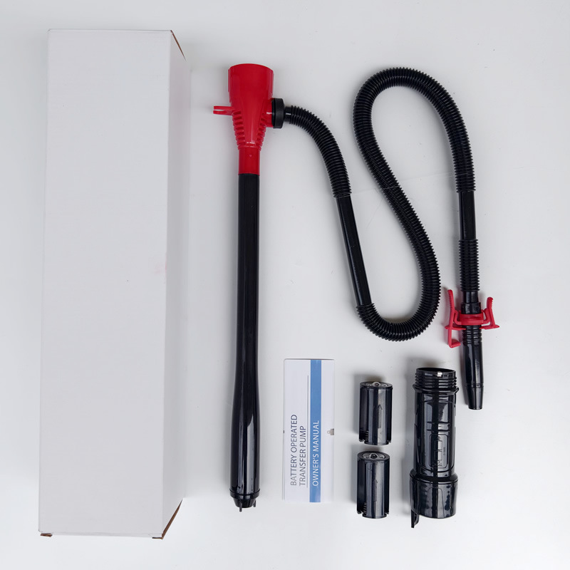 Electric oil pump, portable emergency oil extractor for vehicles, detachable battery-powered water pump, used for transferring gasoline and diesel, with suction hose