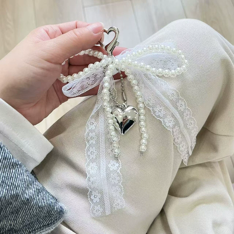 Брендовая кулон из жемчуга с бантом, брелок, аксессуар