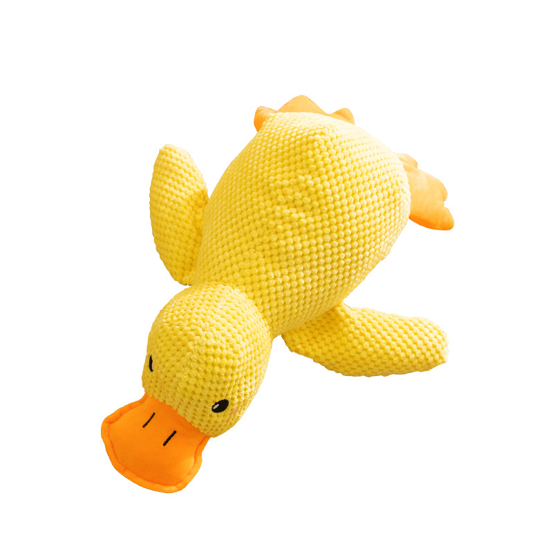 Carga Pato Perro Sonido Peluche para dormir Pato Juguete Perro pequeño y mediano Teddy Acompañamiento Gato interactivo Productos para mascotas