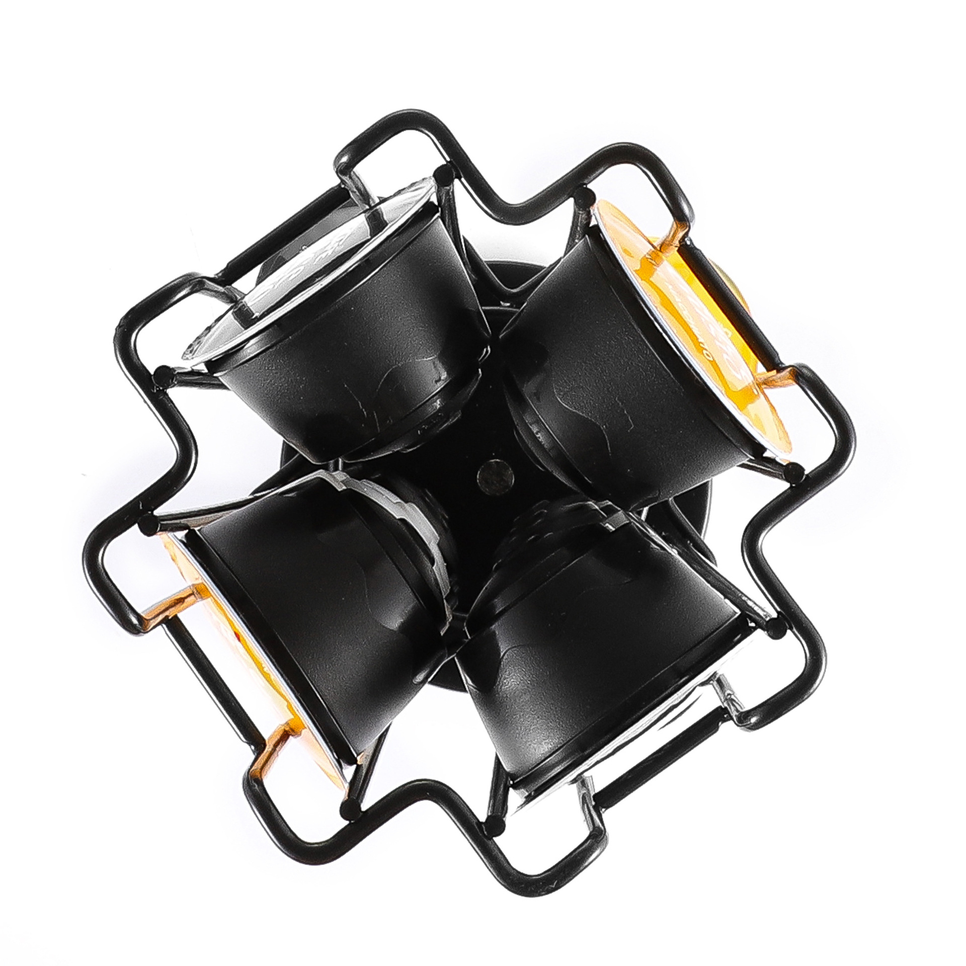 Soporte giratorio para cápsulas de café Nescafé Dolce Gusto, capacidad 24 cápsulas, acabado negro elegante