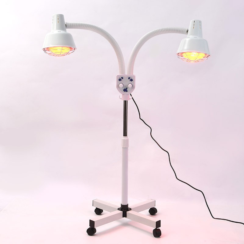 Salón de belleza especial de doble cabeza doble control lámpara de horneado eléctrica lámpara de horneado doméstica tipo piso infrarrojo lámpara de horneado transfronteriza mayorista