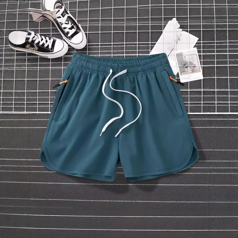 Summer Sports Ice Silk Three-Point Pants for Men, Quick-Drying Running Three-Point Shorts for Men and Women, Trendy Brand Loose Casual Four-Point Pants