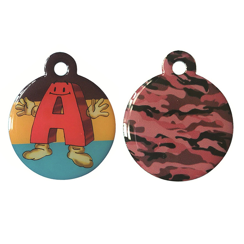厂家直销印刷金属狗牌镭射logo吊牌冲压铝质狗牌 氧化狗牌