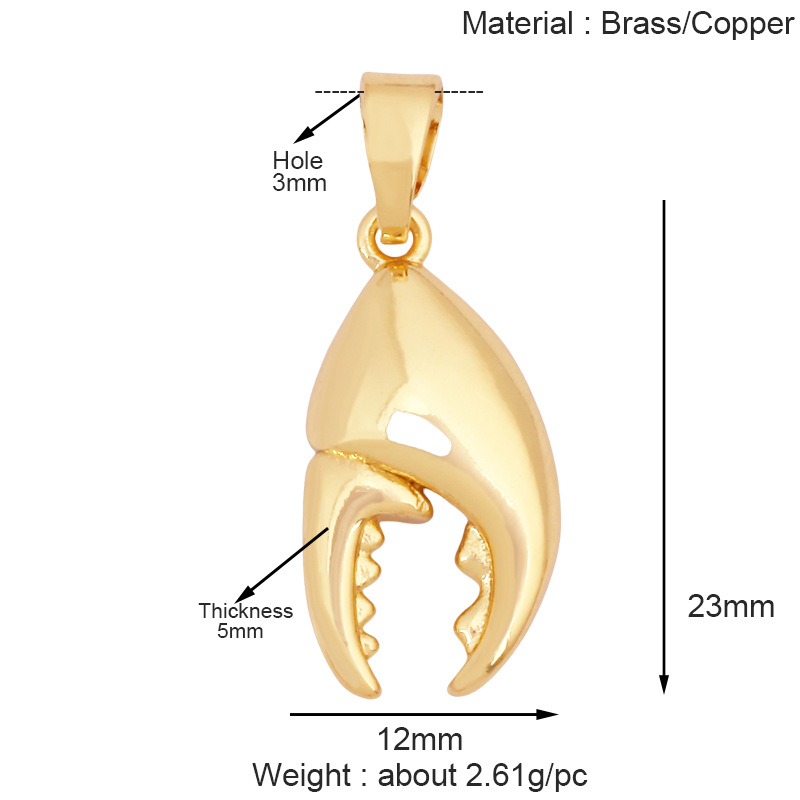 3g Weight Pendant Jewelry Making Type 11*28mm Jewelry Making Size DIY Ornament Accessories Classification 1 Piece Quantity Copper Material Conch, Dolphin, Hippocampus, Fish Pattern All Seasons Season Polished Finish Plating Design Elegant, Sweet Style 1 Piece 11*28mm Copper Conch Dolphin Hippocampus Polished Pendant DIY Ornament Accessories 14