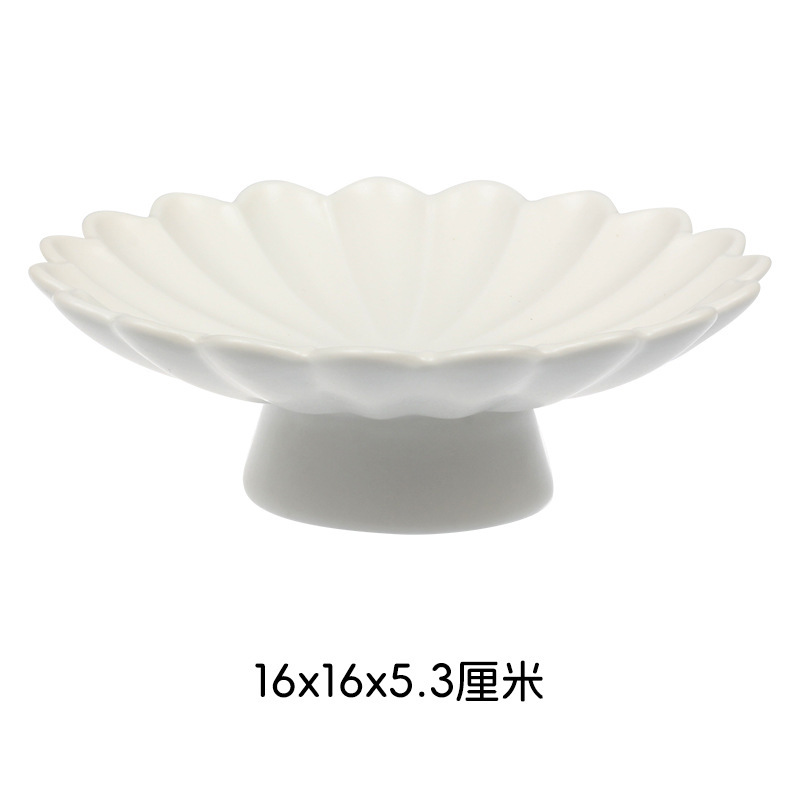 白磁クラフト、シンプルスタイル、高級感、創作花の賛歌、陶磁器食器セット、お手入れ簡単食器セット|undefined