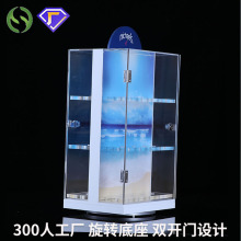 定做旋转亚克力展示柜 珠宝首饰样品陈列架 多层透明亚克力置物架