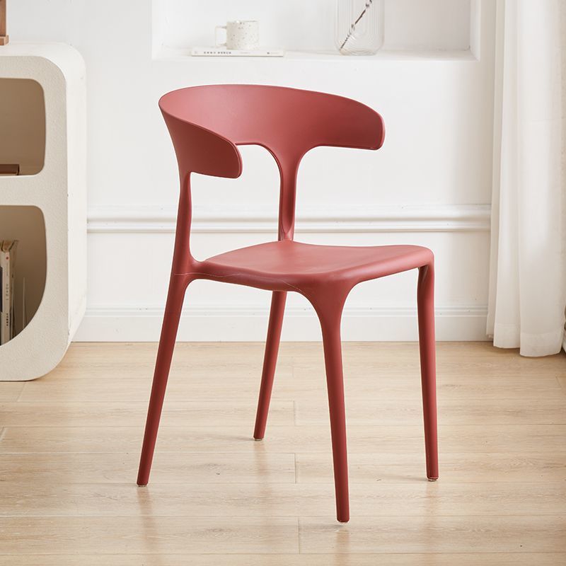 Sillas de plástico sillas de comedor de lujo sillas de mesa de estudio Macaron nuevo silla de corno silla de plástico para adultos