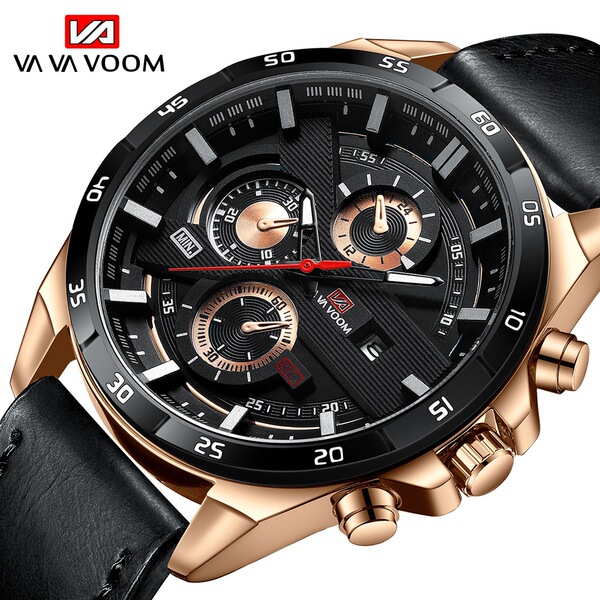 VA VA VOOM Brand sports watch male waterproof belt business watch…