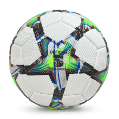 PVC ミシン縫いサッカー No. 5 ボール耐摩耗性と耐キック性競技サッカーメーカー卸売カスタマイズ可能