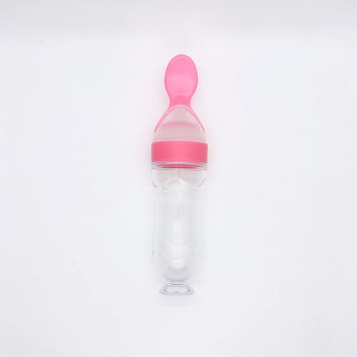 Baby Food Bottle with Gravy Cup, Baby Feeding Spoon, Squeeze Bottle, Baby Food Bottle with Nipple
