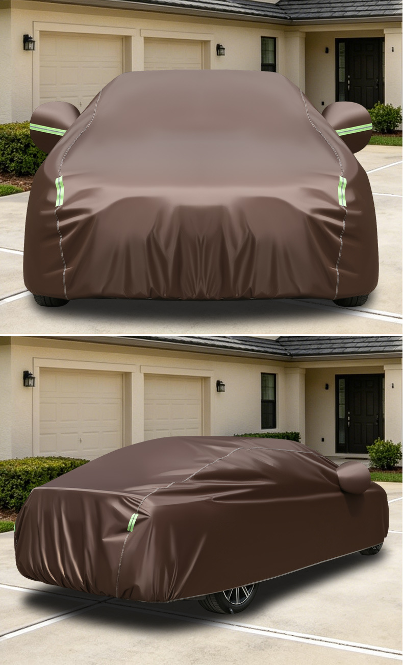 Car Full Cover, Sun Protection, Heat Insulation, Frost and Snow Protection, Scratch Protection, Dust Protection, Wind Protection, All-Season Universal Oxford Cloth Car Cover