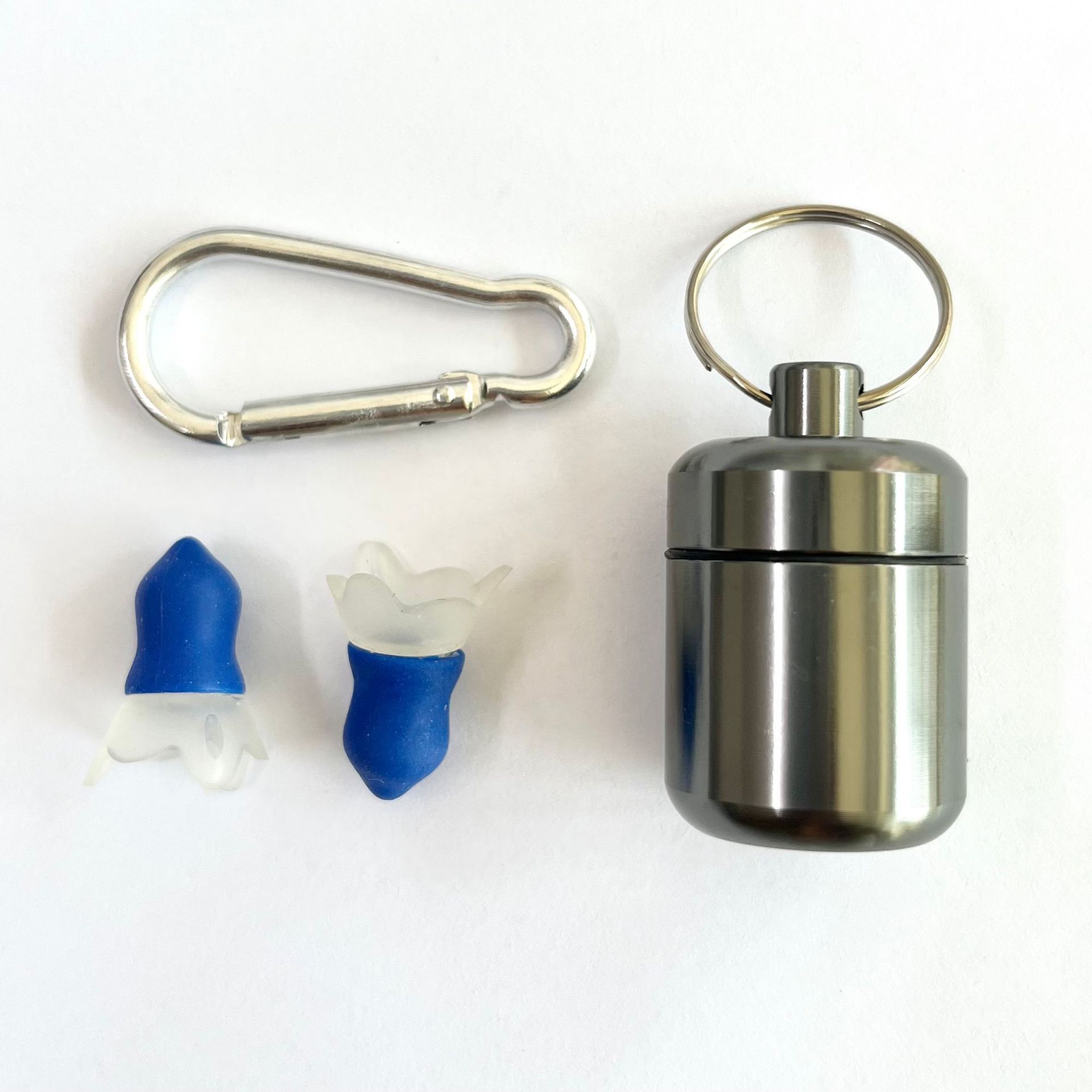 비행 귀마개 + 총 회색 알루미늄 병