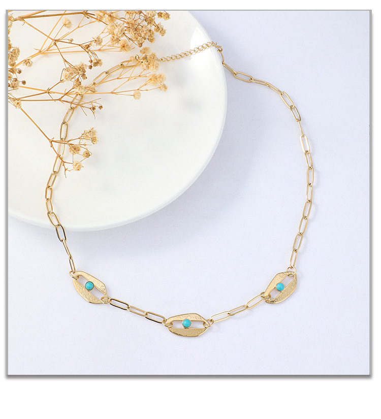 Geometric Fashion Stainless Steel Necklace Wholesale display picture 4