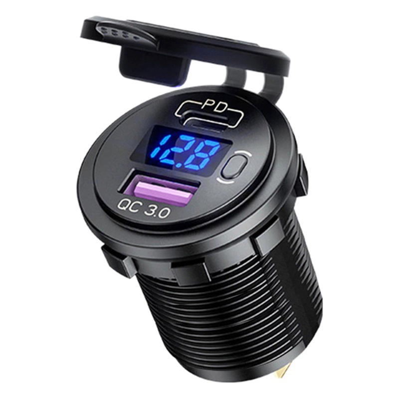Новый автомобиль взрывное автомобильное зарядное устройство QC3.0 Dual usb автомобильная модификация быстрого зарядного переключения напряжения