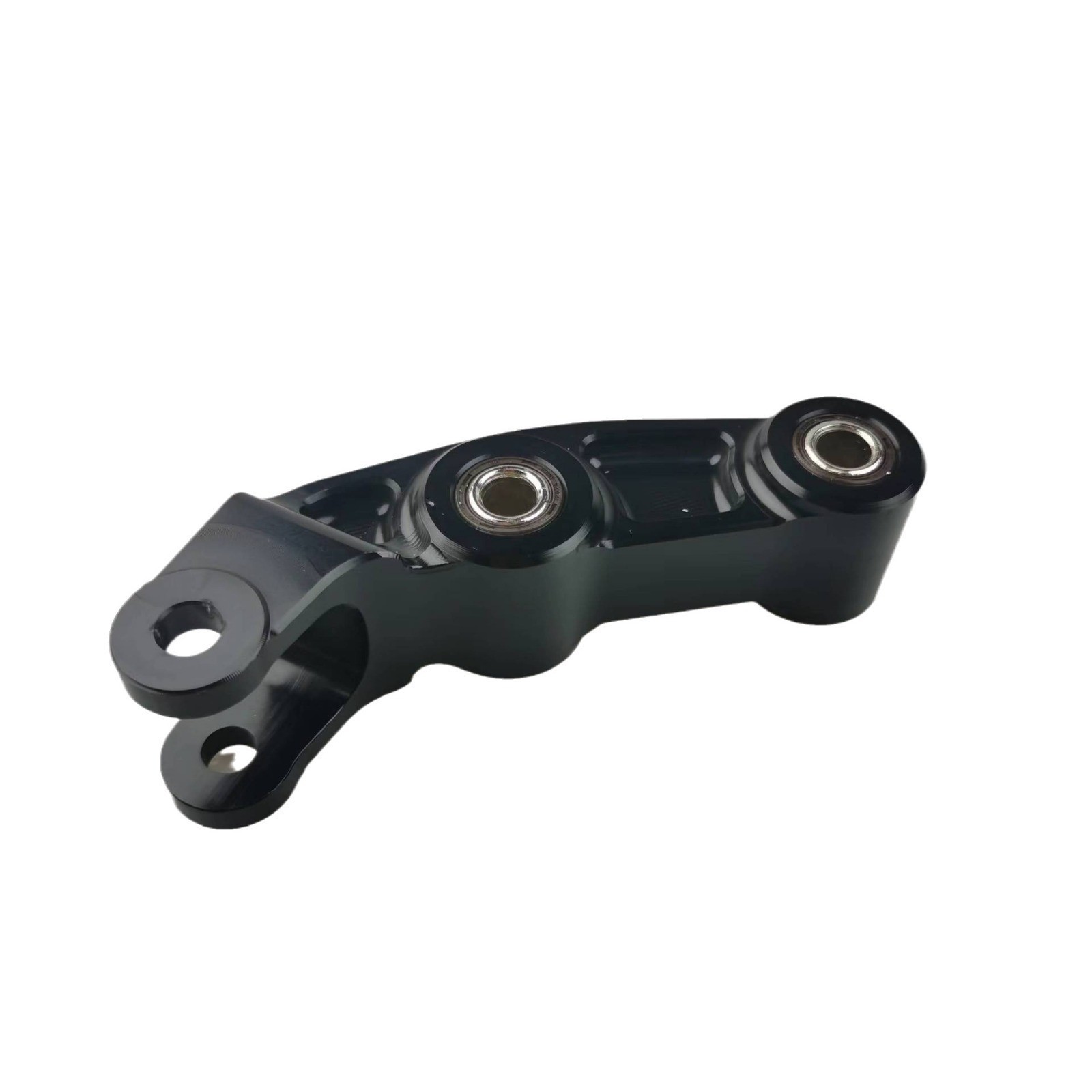 适用于电动摩托车越野车虬龙轻蜂 上连杆改装配件 减震铝合金摇架