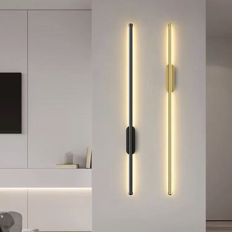 Minimalist long strip wall lamp, bedside lamp for the bedroom, linear LED lamp, modern and simple design, suitable for living room background walls, hallways, and corridors Minimalist long strip wall lamp, bedside lamp for the bedroom, linear LED lamp, modern and simple design, suitable for living room background walls, hallways, and corridors