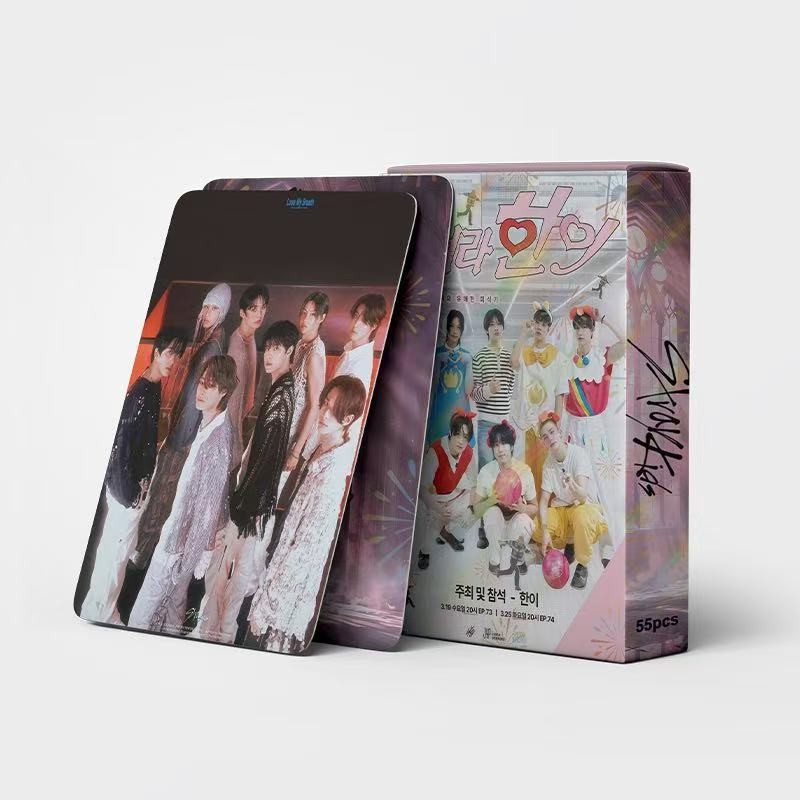 Cadena total de gran cantidad de nuevos productos en stock 55 tarjetas de álbum SKMyBreath KPOP estrella alrededor de la tarjeta de colección LOMO