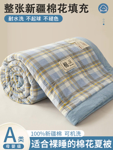 Hg Cotton Pure Cotton Summer Cool Quilt 100 Cotton Machine Washable Quilt Air-Conditioned Quilt Spring & Fall Single Summer Thin Quilt