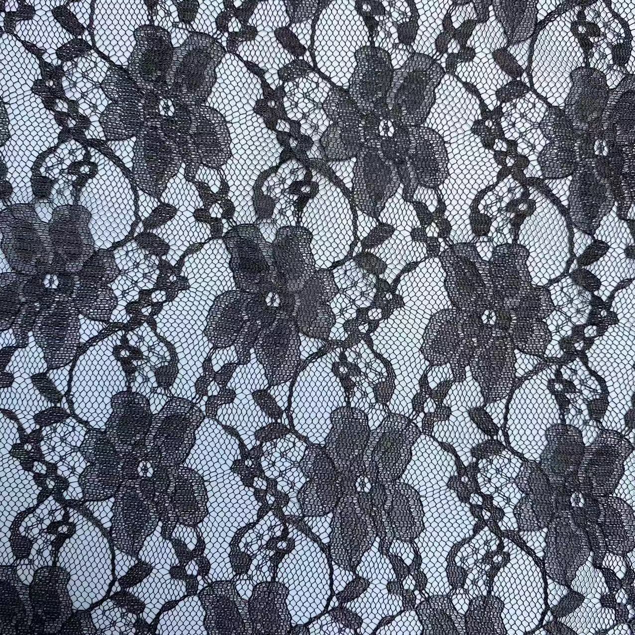 Multicolor spot flor pequeña tela de encaje ropa para niños vestido de baile bricolaje estampado hueco todo encaje de poliéster