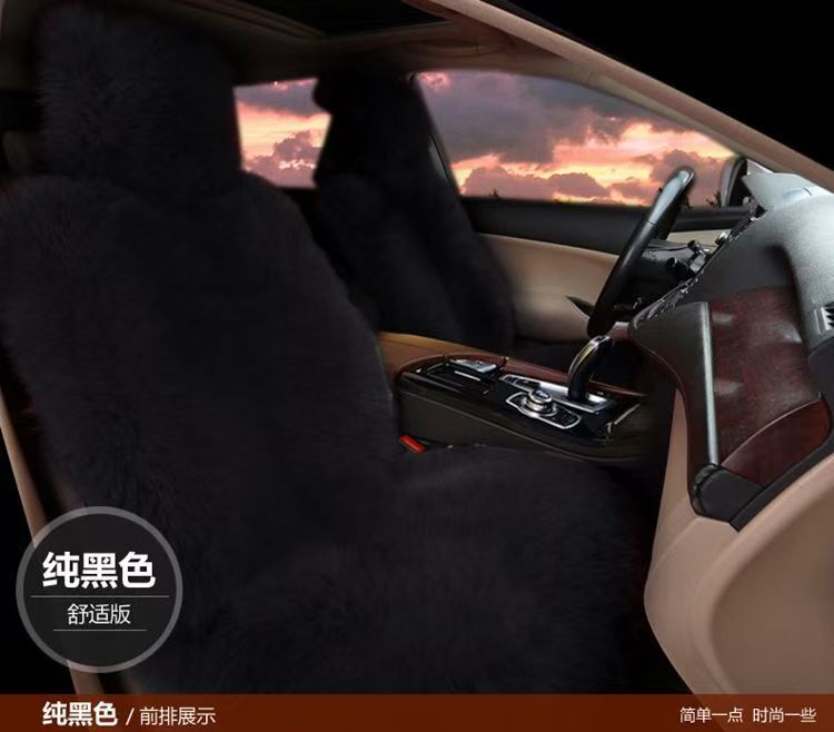 冬の車のウールクッションオーストラリア産ピュアウールカーパッド毛皮一体型ユニバーサルシートクッションシートカバー暖かい豪華な|undefined