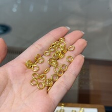 纯铜小跑环diy配件手工编织手绳项链文玩佛珠时尚配饰品隔珠串珠