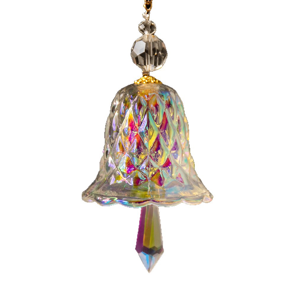 Campana transfronteriza amazónica cristal campana de viento decoraciones navideñas ventanas colgantes de vidrio colgantes captura de sol
