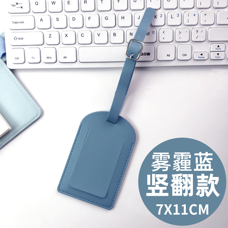 Transfronterizo spot multicolor, dos tipos de tapa plana, tarjeta de embarque de cuero gruesa con firma impresa en papel, tarjeta de equipaje pu