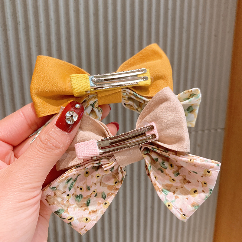 Childrens Bowknot korean Floral Hairpinpicture5