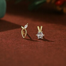 2023�����¿�S925���y���Ů���㾫�����Ӻ��}�������Q��ᔶ��Ʒ