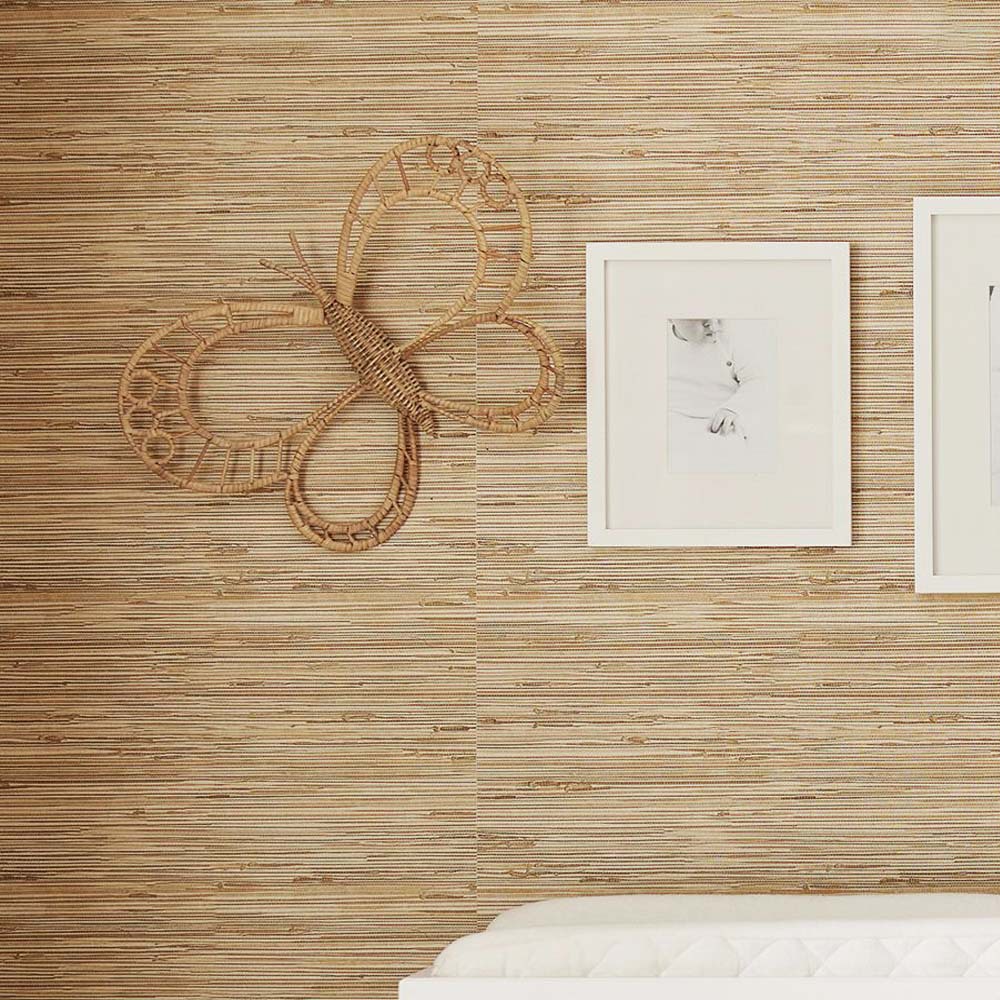 Estilo nórdico decoración de ratán paja forma de mariposa decoración de la pared B & B Hotel fotografía accesorios decoración colgante de pared