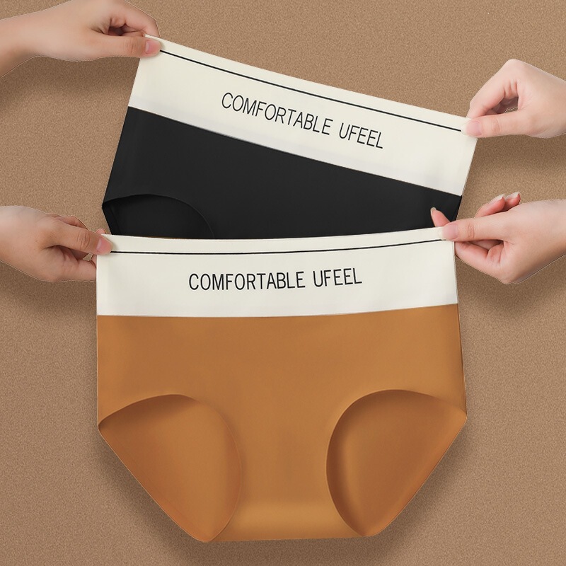 Ufeel Underwear with Ice-Cooling Sensation, Sports Yoga Tummy-Tucking and Butt-Lifting Seamless Panties, One-Piece Simple Polyester Fiber