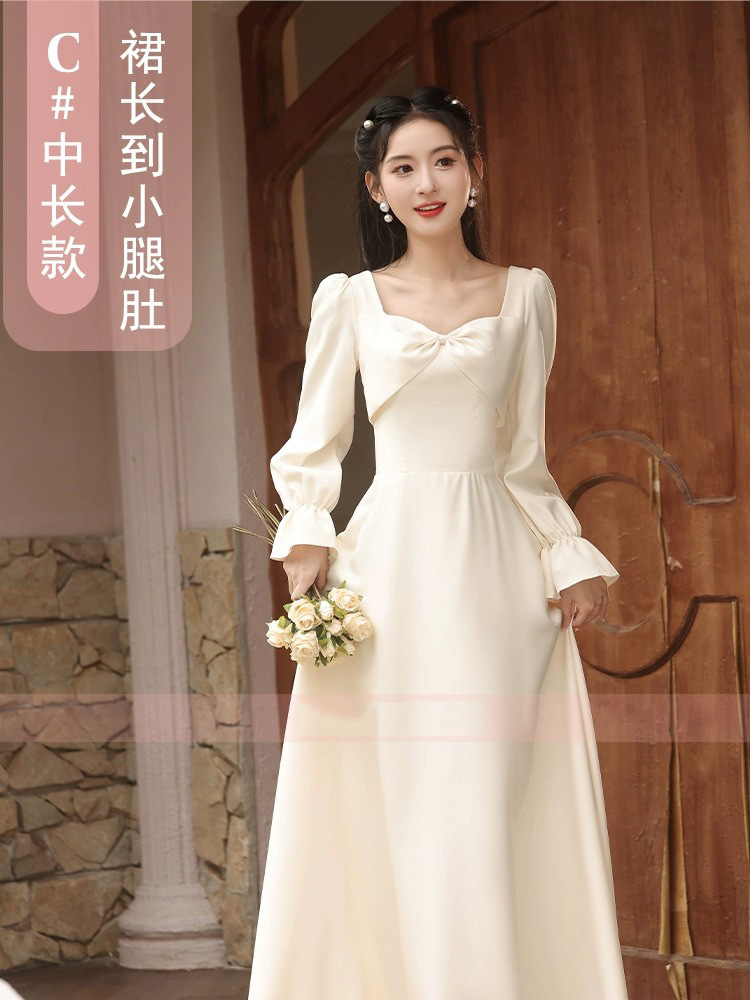 Champagne medium length c style