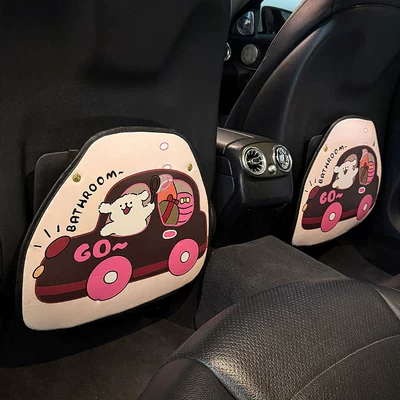 Seat Car Seat Car Seat – Chair back anti-kick pad - red-car-dog-anti-kick-pad2