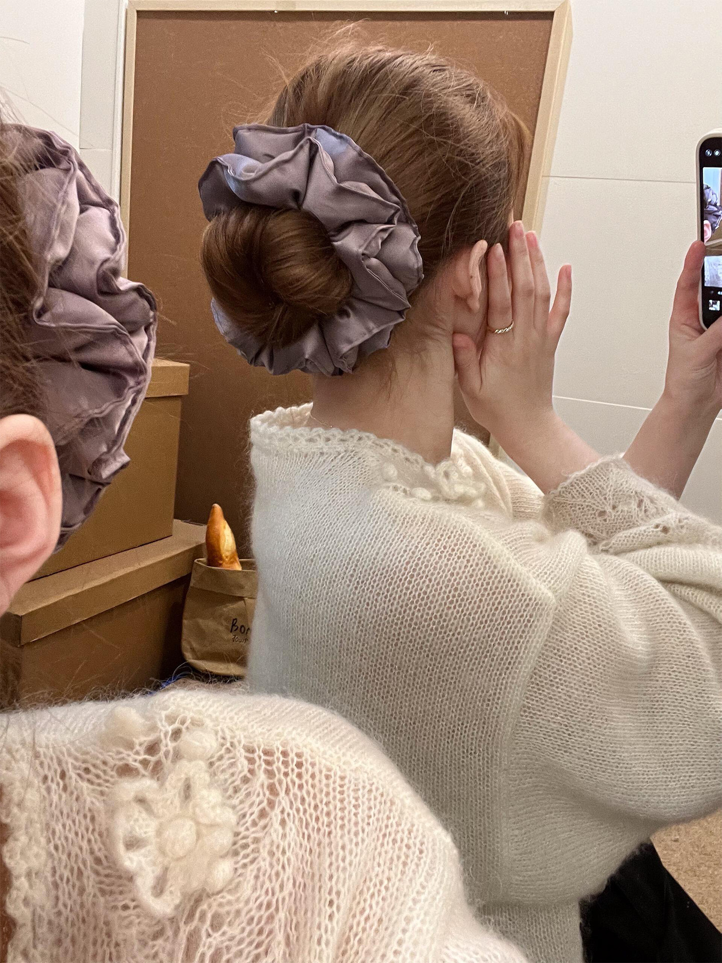 Slim Waist! Satin-Filled Pillow Hair Tie, Versatile Bun Hair Accessory for Women, Elegant Hair Tie Headband