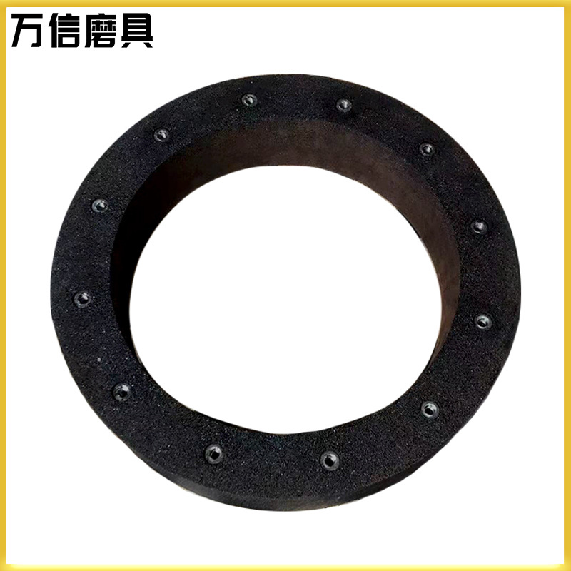 树脂桶形砂轮 500*100*380 A16Q 棕刚玉材质 高硬度 螺栓紧固砂轮