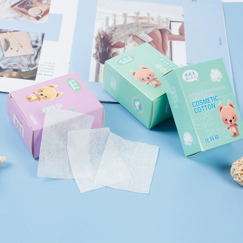 Униэль Cotton wipes, тонкие влажные ватные диски, 100 штук, оптом