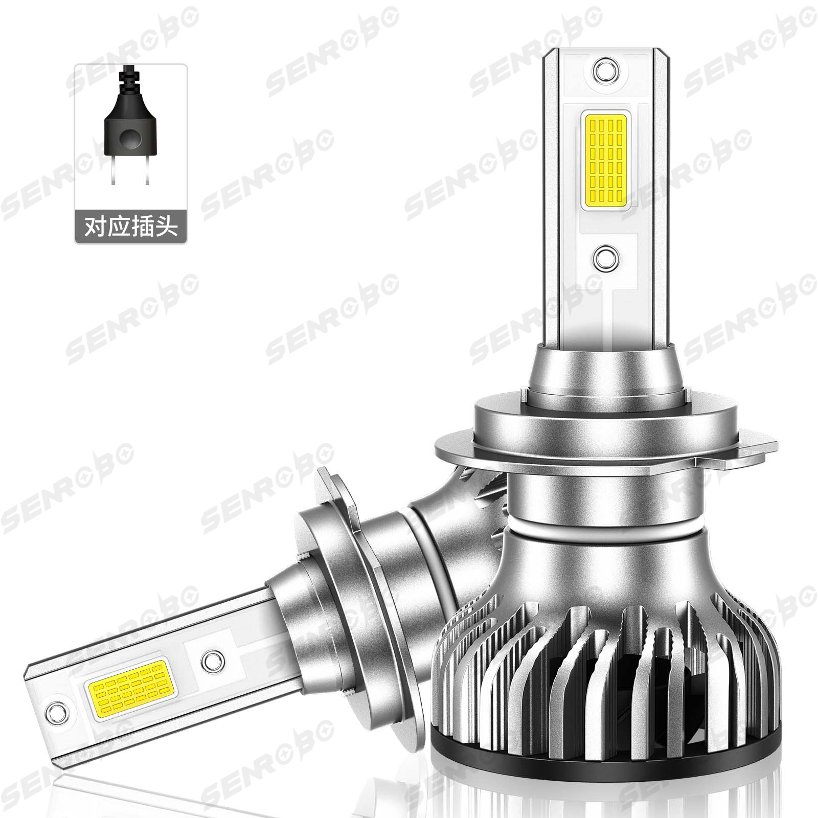 Nuevos productos transfronterizos de automóviles LED luz super brillante 6000K transformar faro de iluminación H4 H11 fábrica al por mayor