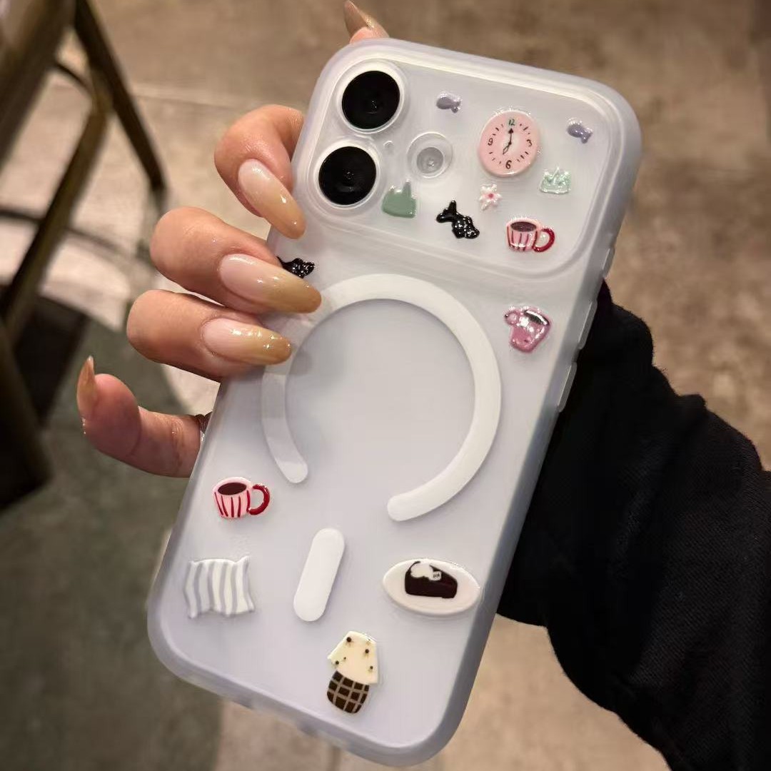 Instantly Enlarge the Window Suitable for Iphone17 Mobile Phone Case Gugu Haki Apple 16/15Magsafe Full Cover Case 13