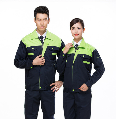 Spring and Autumn Long Sleeve Workwear Set - Durable and Stain-Resistant Construction Site Factory Workshop Workwear Uniform Protective Workwear