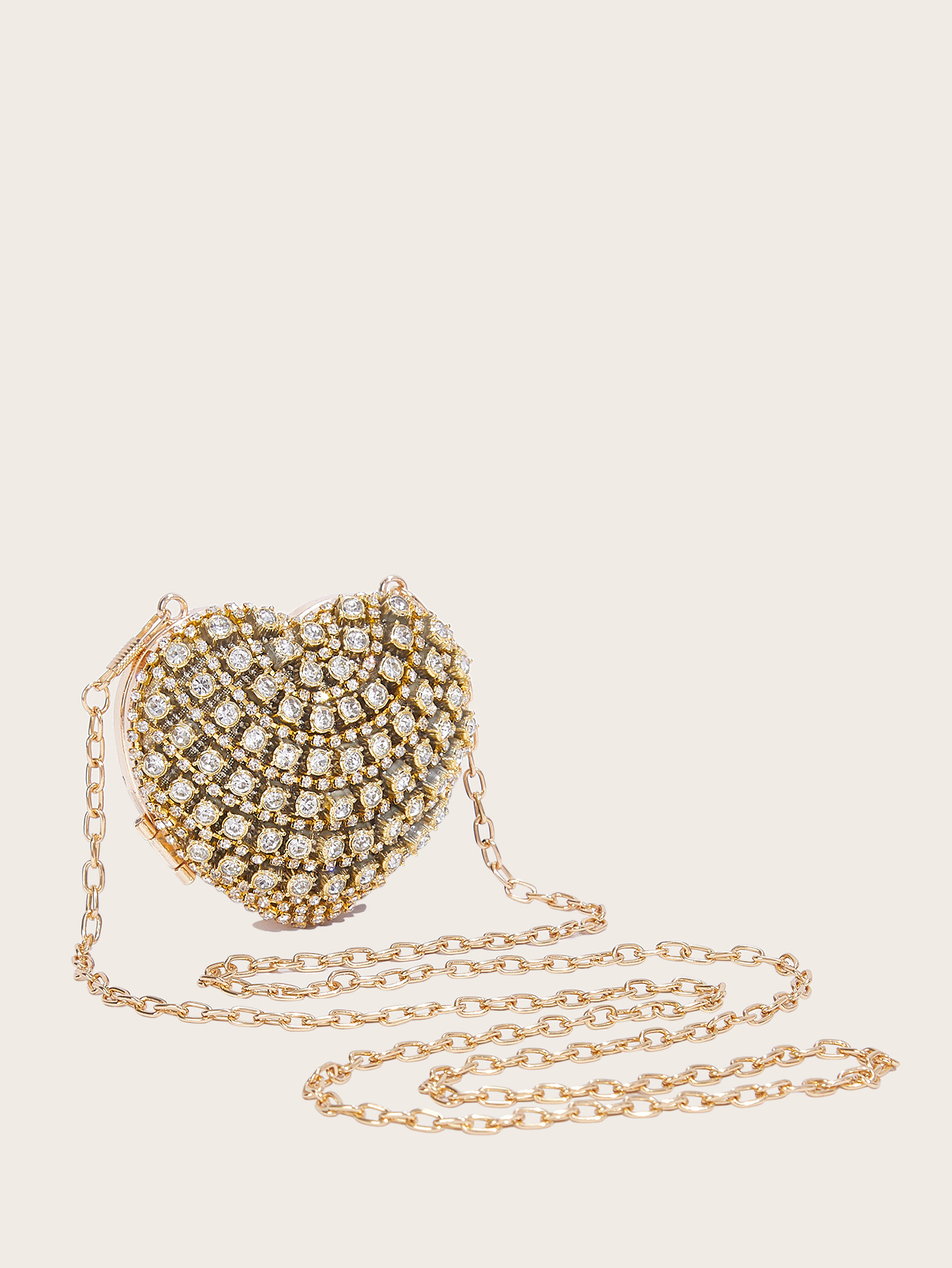 Elegante Herz Mini-tasche Mit Strass Für Damen Luxus Abendtasche_voghion.com