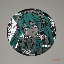 miku女仆初音未来吧唧徽章反光拉丝银葱原创同人二次元周边谷子