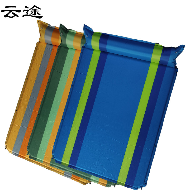 Cross-border Special for Large Automatic Inflatable Mat with Pillow Outdoor Camping Damp-proof Mat Camping picnic Mat Double Sleeping Mat Cross-border Special for Large Automatic Inflatable Mat with Pillow Outdoor Camping Damp-proof Mat Camping picnic Mat Double Sleeping Mat