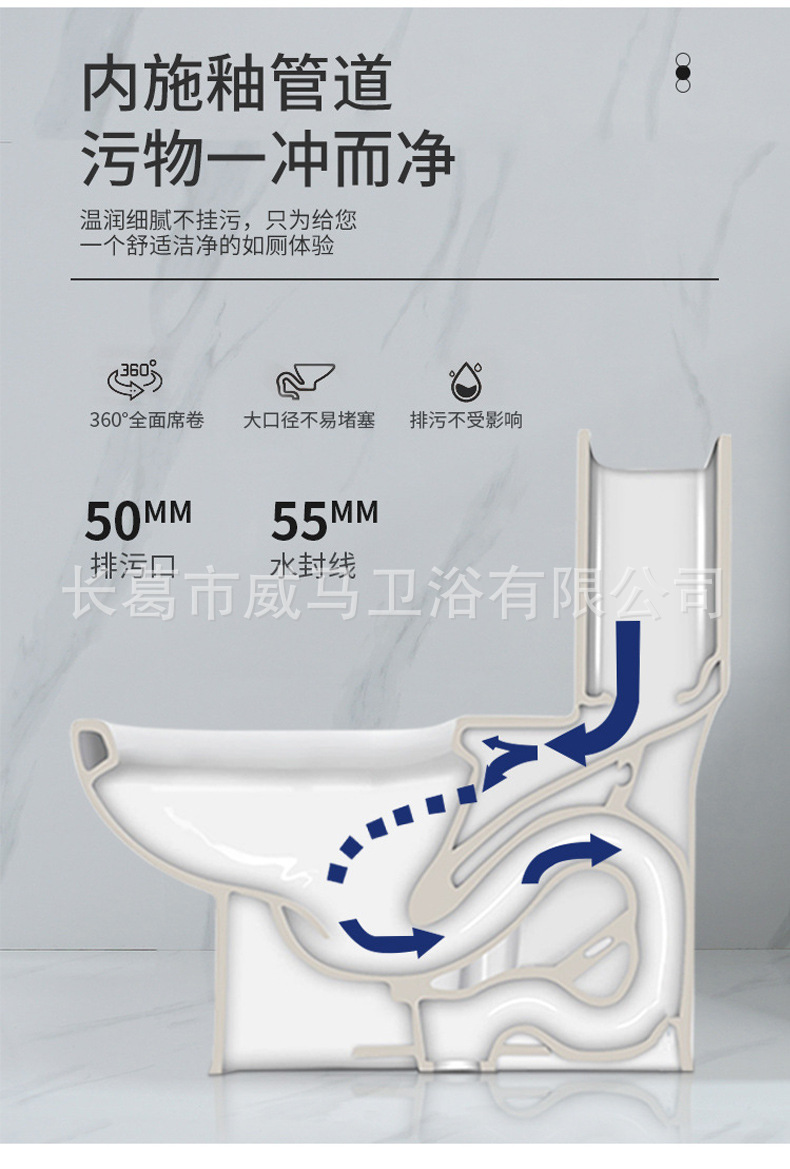 Engineering toilet, toilet bowl, ceramic toilet, toilet wc, sitting toilet, siphonic toilet, super vortex integrated water-saving undefined