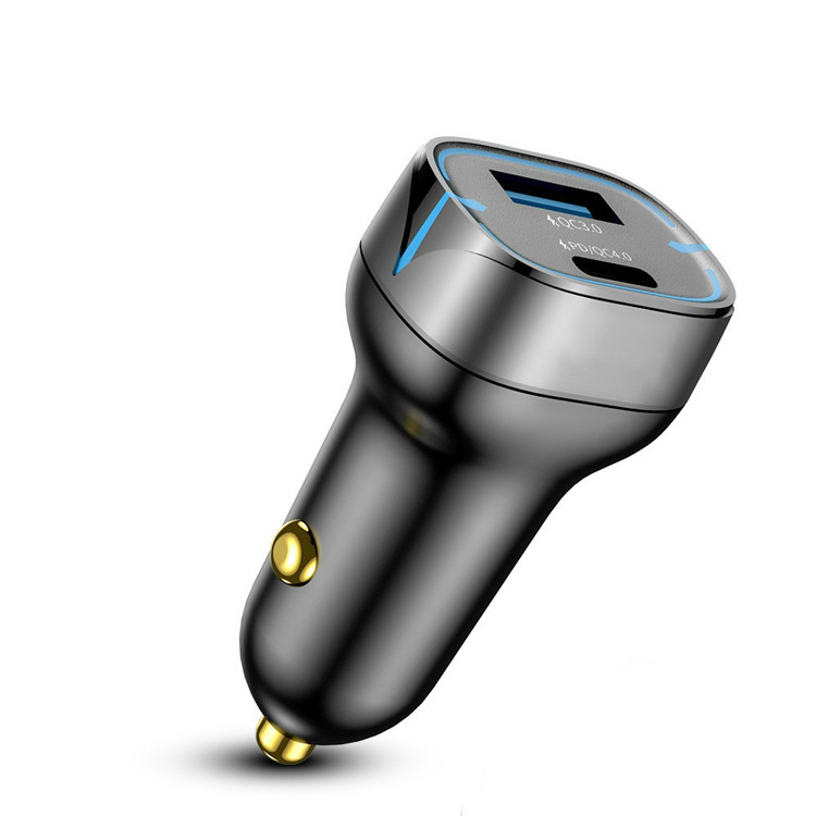 PD20W车载闪充充电器迷你快充车充52.5W大功率TypeC QC3.0/4.0