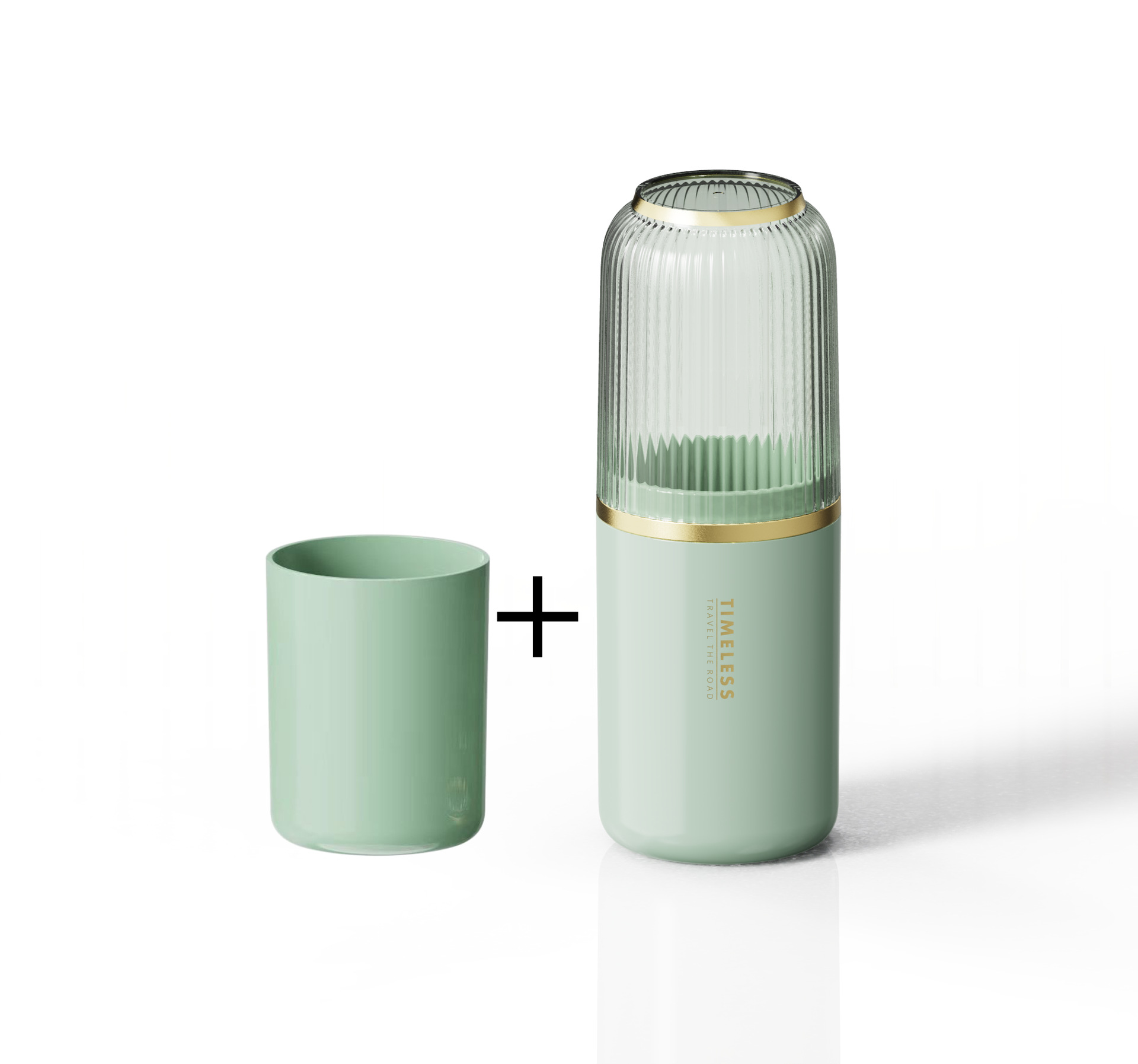 Nuevo hogar chapado en oro enjuague bucal taza traje pareja conveniente viaje cepillo de dientes caja pasta de dientes almacenamiento viaje de negocios traje de lavado