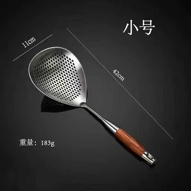 ステンレス製の花椒こし網、家庭用麺こし、麺・餃子の水切り、木製ハンドル付き花椒こし、揚げ物油こし、網こし|undefined