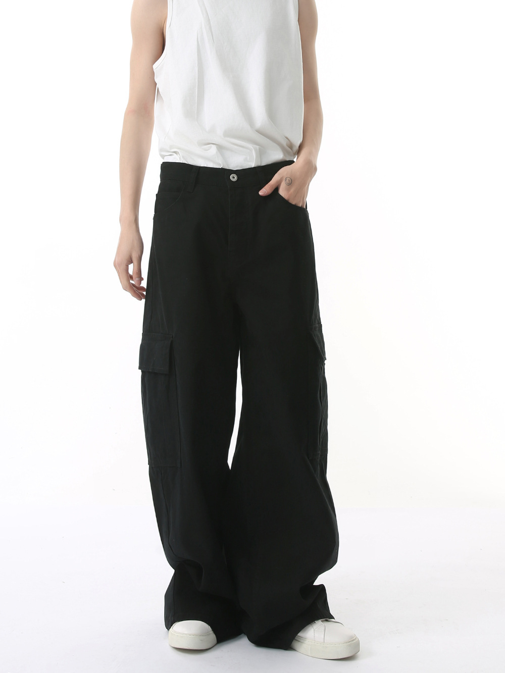 MTLCLOTHES Hombres| Calle americana chaqueta de moda pantalones pantalones de caviar jeans casual