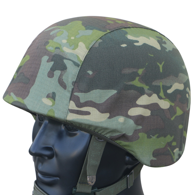 03 Kevlar casco nuevo camuflaje táctico cubierta de casco gancho elástico entrenamiento protector cubierta de casco de acero stock