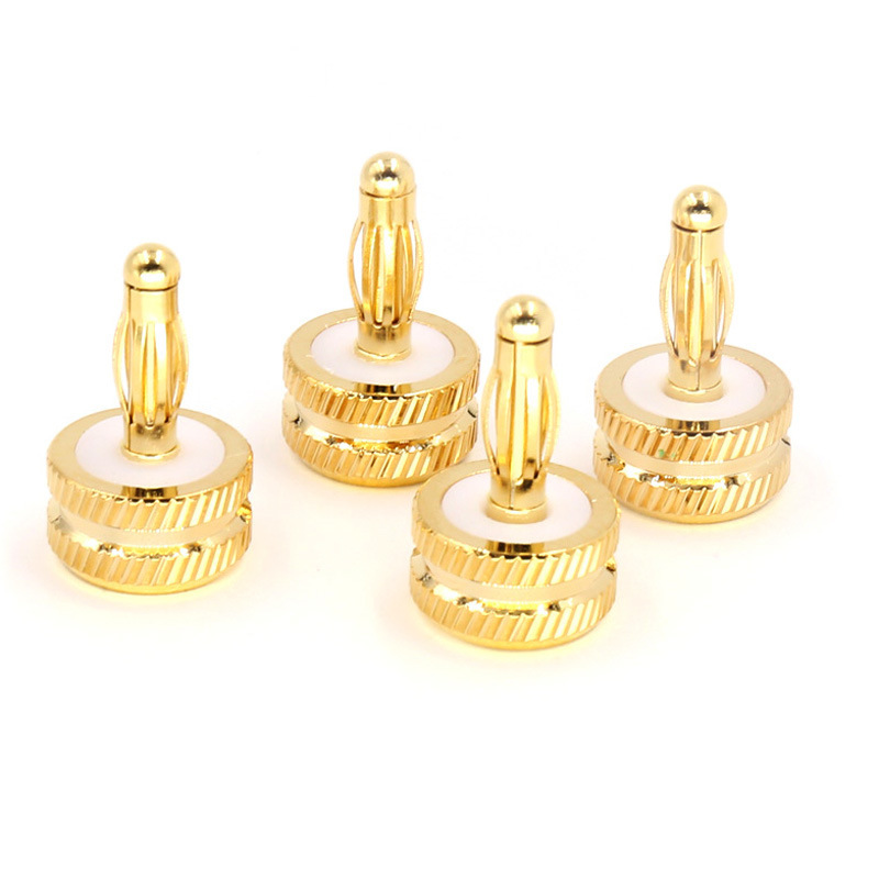 Perffair 纯铜镀金BP(G) 喇叭功放端子屏蔽盖 保护帽RCA喇叭柱